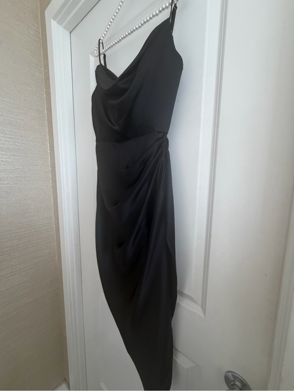 House of CB Reva Black Satin Corset Midi Dress – Size S - Picture 14 of 17